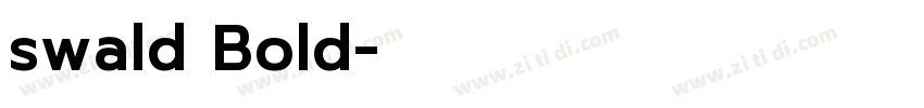 swald Bold字体转换
